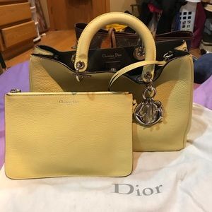 Christian Dior Diorissmo light green tote